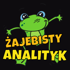 Żajebisty Analityk - Męska Koszulka Czarna