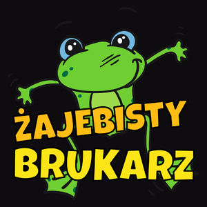 Żajebisty Brukarz - Męska Bluza z kapturem Czarna