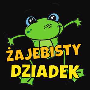 Żajebisty Dziadek - Męska Bluza z kapturem Czarna