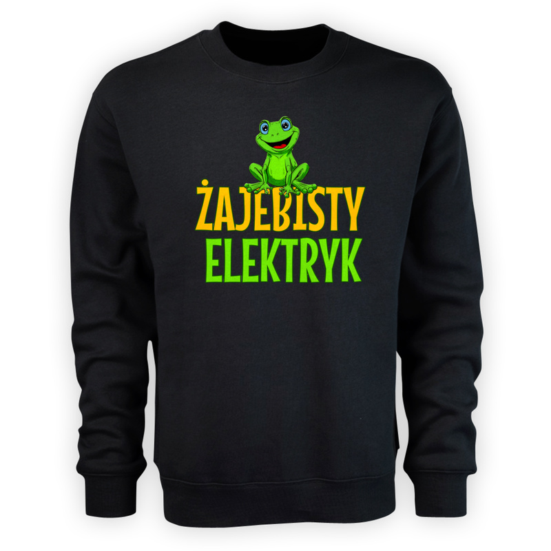 Żajebisty Elektryk - Męska Bluza Czarna