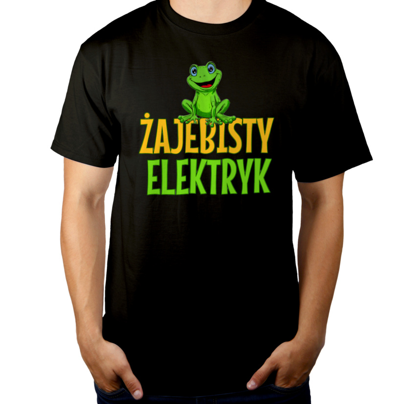 Żajebisty Elektryk - Męska Koszulka Czarna