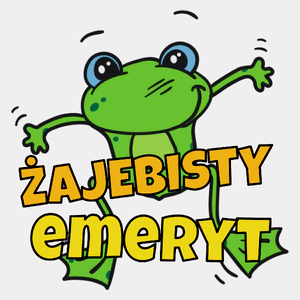 Żajebisty Emeryt - Męska Koszulka Biała