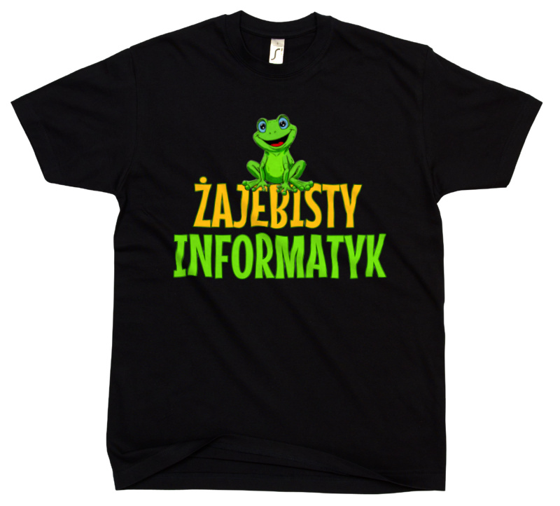 Żajebisty Informatyk - Męska Koszulka Czarna