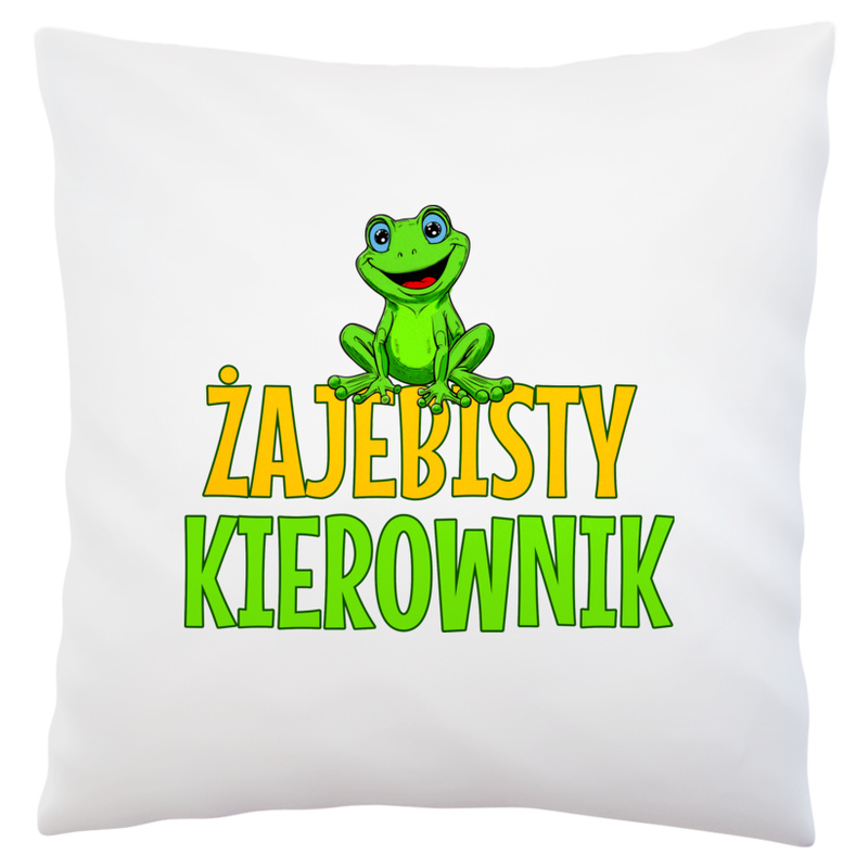 Żajebisty Kierownik - Poduszka Biała
