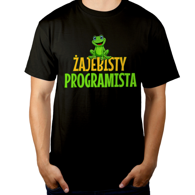 Żajebisty Programista - Męska Koszulka Czarna