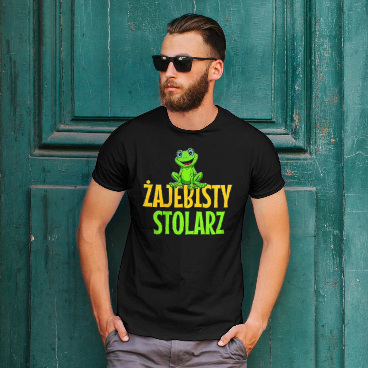 Żajebisty Stolarz - Męska Koszulka Czarna
