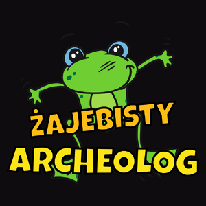 Żajebisty archeolog - Męska Koszulka Czarna