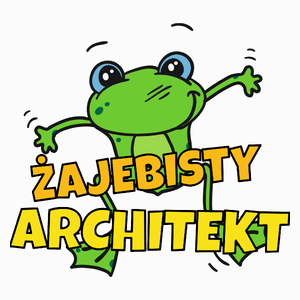 Żajebisty architekt - Poduszka Biała