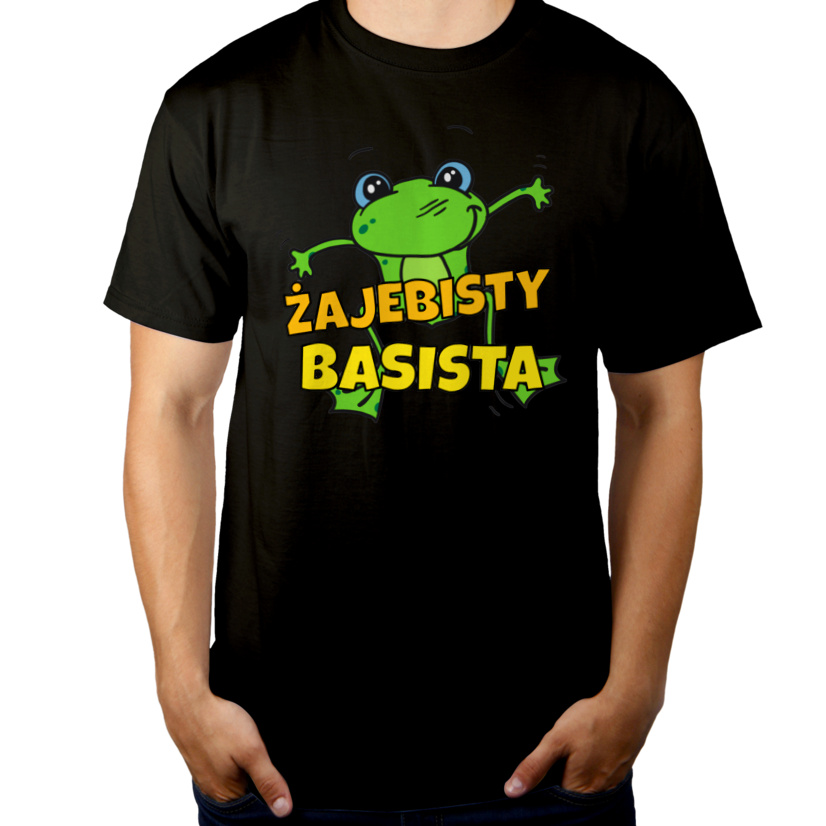 Żajebisty basista - Męska Koszulka Czarna
