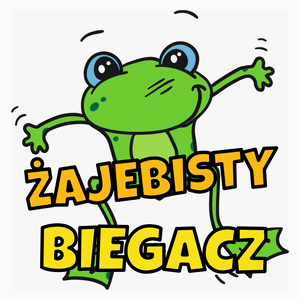 Żajebisty biegacz - Poduszka Biała