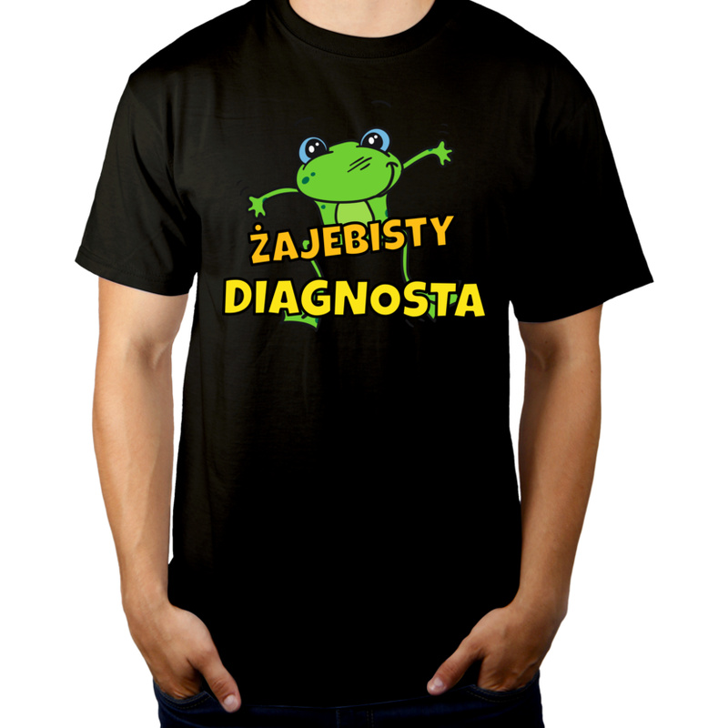 Żajebisty diagnosta - Męska Koszulka Czarna
