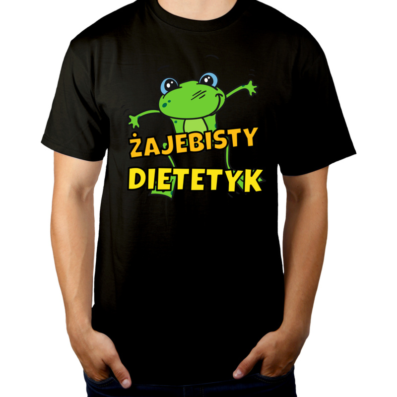 Żajebisty dietetyk - Męska Koszulka Czarna