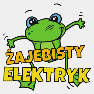 Żajebisty elektryk - Męska Koszulka Biała