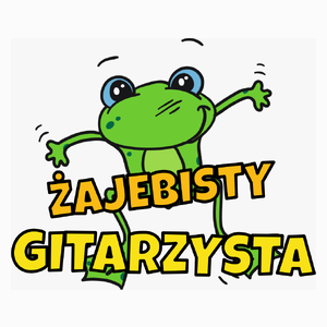 Żajebisty gitarzysta - Poduszka Biała