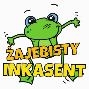 Żajebisty inkasent - Poduszka Biała