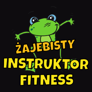 Żajebisty instruktor fitness - Męska Koszulka Czarna