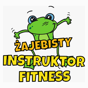 Żajebisty instruktor fitness - Poduszka Biała