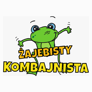 Żajebisty kombajnista - Poduszka Biała