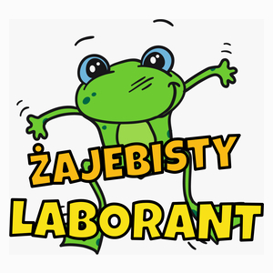 Żajebisty laborant - Poduszka Biała
