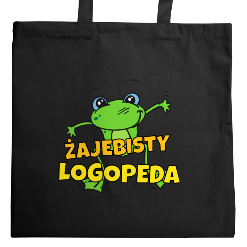 Żajebisty logopeda - Torba Na Zakupy Czarna