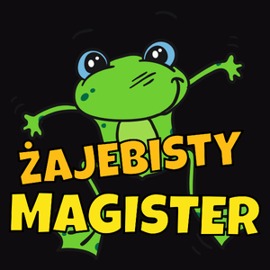 Żajebisty magister - Męska Bluza Czarna