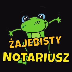 Żajebisty notariusz - Męska Koszulka Czarna