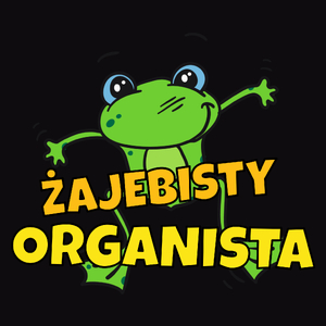 Żajebisty organista - Męska Bluza z kapturem Czarna
