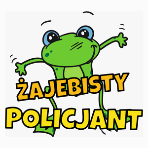 Żajebisty policjant - Poduszka Biała