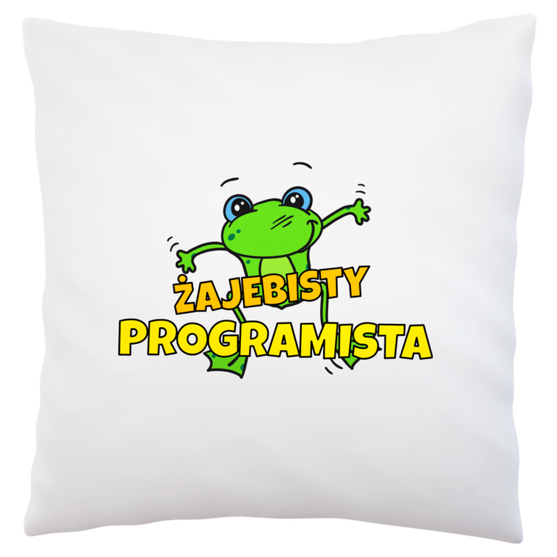 Żajebisty programista - Poduszka Biała