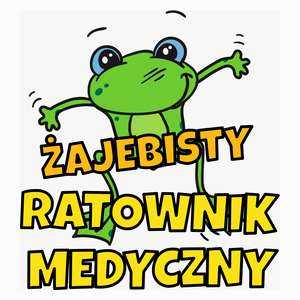Żajebisty ratownik medyczny - Poduszka Biała