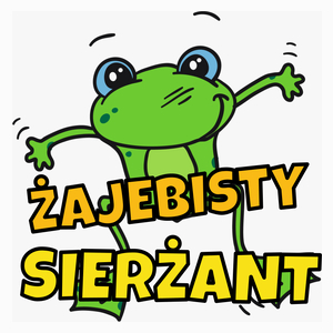 Żajebisty sierżant - Poduszka Biała