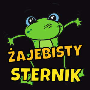 Żajebisty sternik - Męska Koszulka Czarna