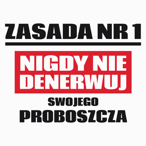 Zasada Nr 1 - Nigdy Nie Denerwuj Swojego Proboszcza - Poduszka Biała