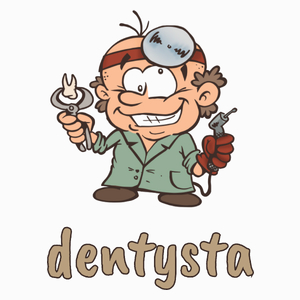 Zawód Dentysta - Poduszka Biała