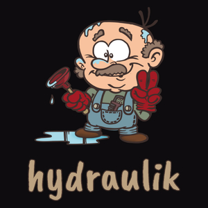 Zawód Hydraulik - Męska Bluza Czarna