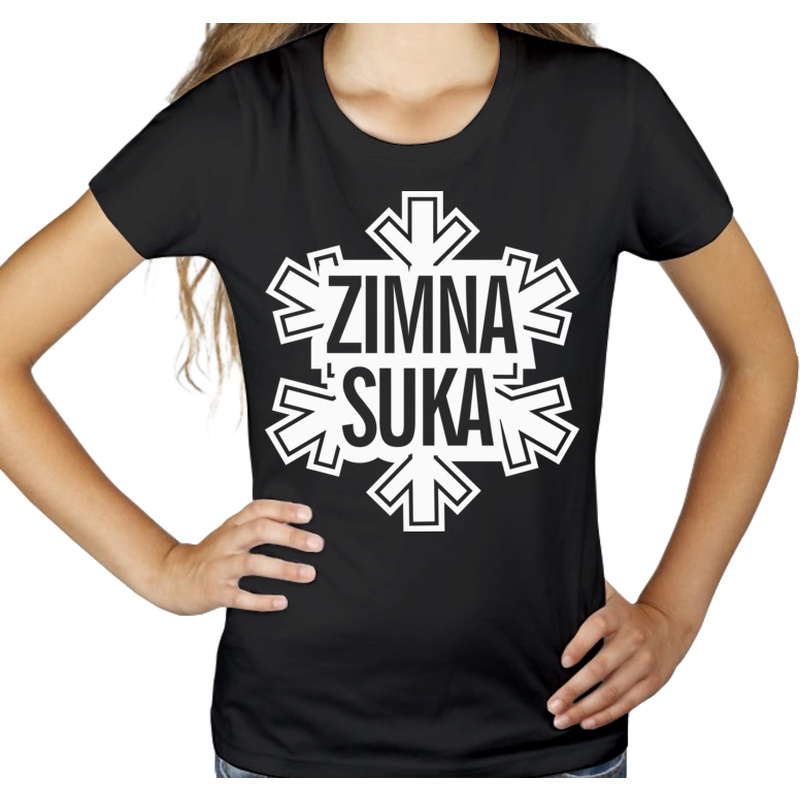 Zimna Suka - Damska Koszulka Czarna
