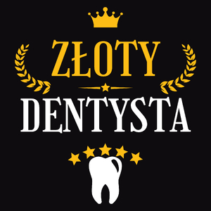 Złoty dentysta - Męska Bluza z kapturem Czarna