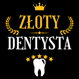 Złoty dentysta - Torba Na Zakupy Czarna