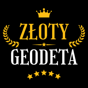 Złoty geodeta - Torba Na Zakupy Czarna