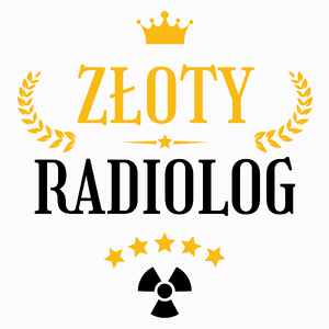 Złoty radiolog - Poduszka Biała