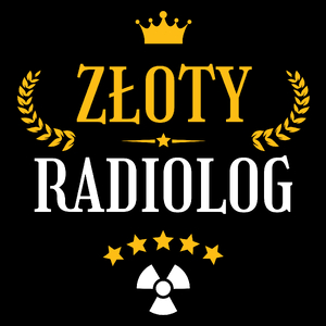 Złoty radiolog - Torba Na Zakupy Czarna