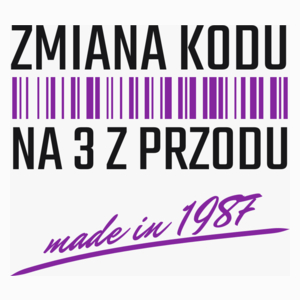 Zmiana Kodu Na 3 Z Przodu Urodziny 35 Lat 1988 - Poduszka Biała