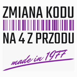 Zmiana Kodu Na 4 Z Przodu Urodziny 45 Lat 1978 - Poduszka Biała