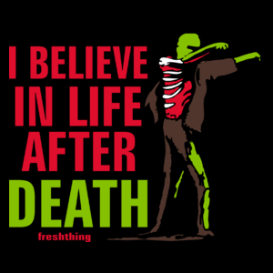 Zombie - I Believe In Life After Death - Torba Na Zakupy Czarna