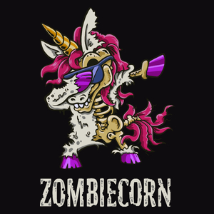 Zombiecorn - Męska Koszulka Czarna