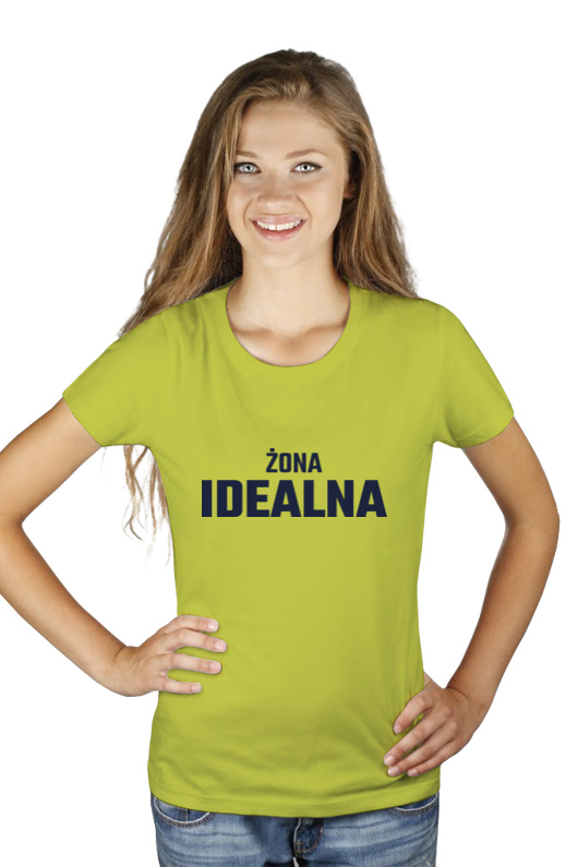 Żona Idealna - Damska Koszulka Jasno Zielona