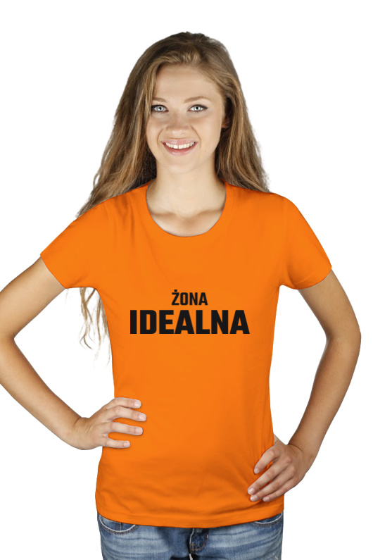 Żona Idealna - Damska Koszulka Pomarańczowa