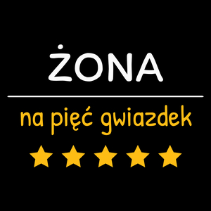 Żona Na 5 Gwiazdek - Torba Na Zakupy Czarna