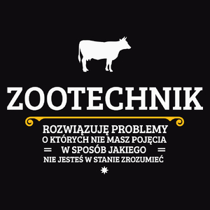 Zootechnik - Rozwiązuje Problemy O Których Nie Masz Pojęcia - Męska Bluza Czarna