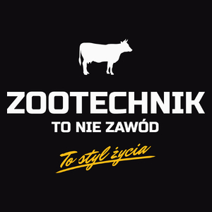 Zootechnik To Nie Zawód - To Styl Życia - Męska Bluza z kapturem Czarna